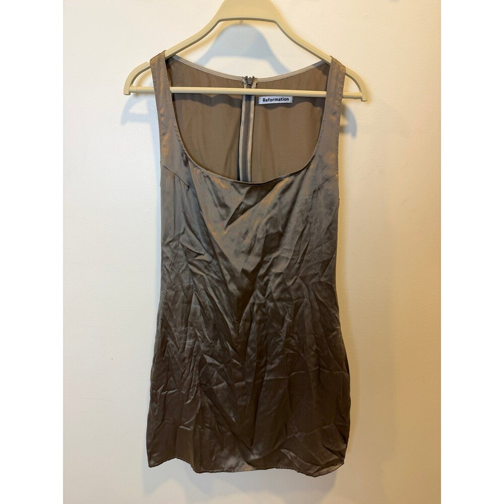 Reformation 100% Silk Mini Slip Dress